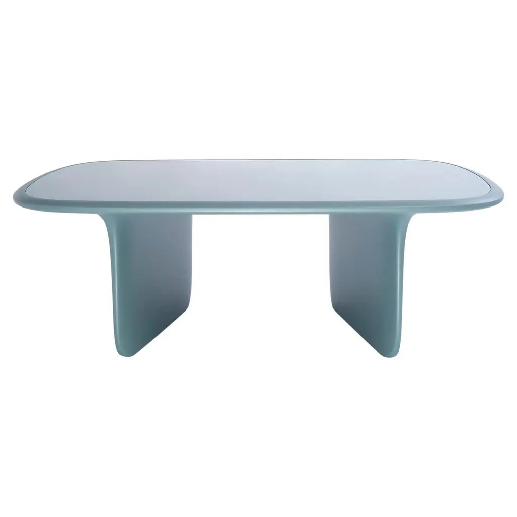 21st Century Matteo Cibic Coffee Table Lacquered Mdf Extraclear Glass Scapin