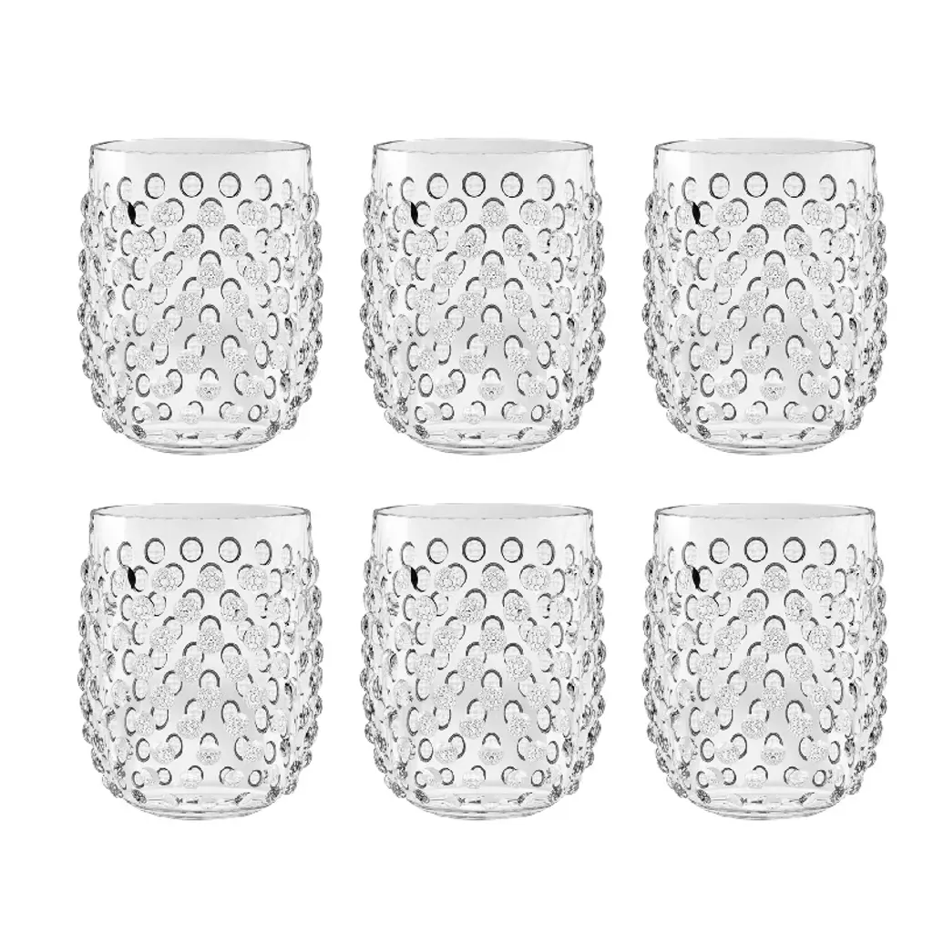 Adamo Acrylic All Purpose Wine Glass Set (Set Of 6)