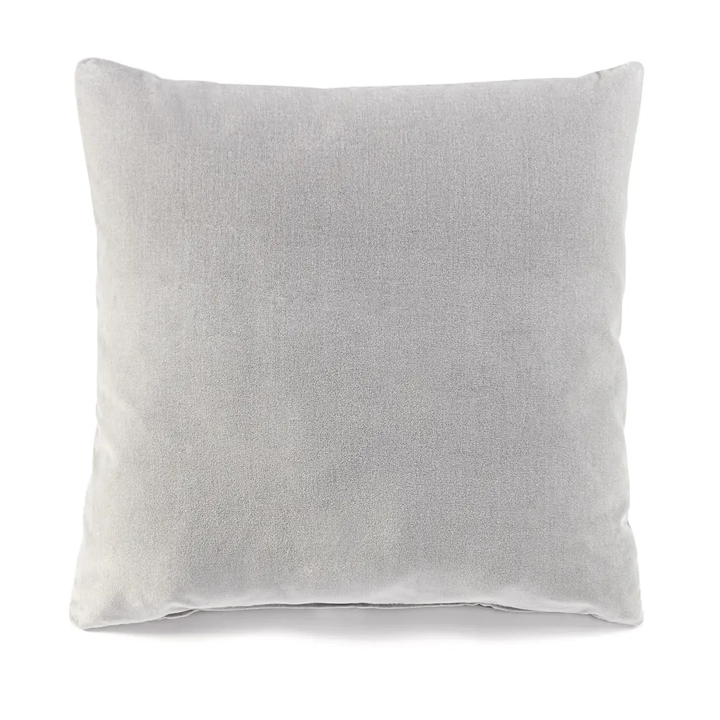 Lux 20" Feather-Down Cotton Velvet Pillow