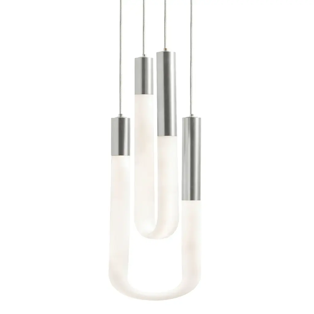 Afx Adep0606lajud Adel 4" Wide Multi Light Pendant - Satin Nickel