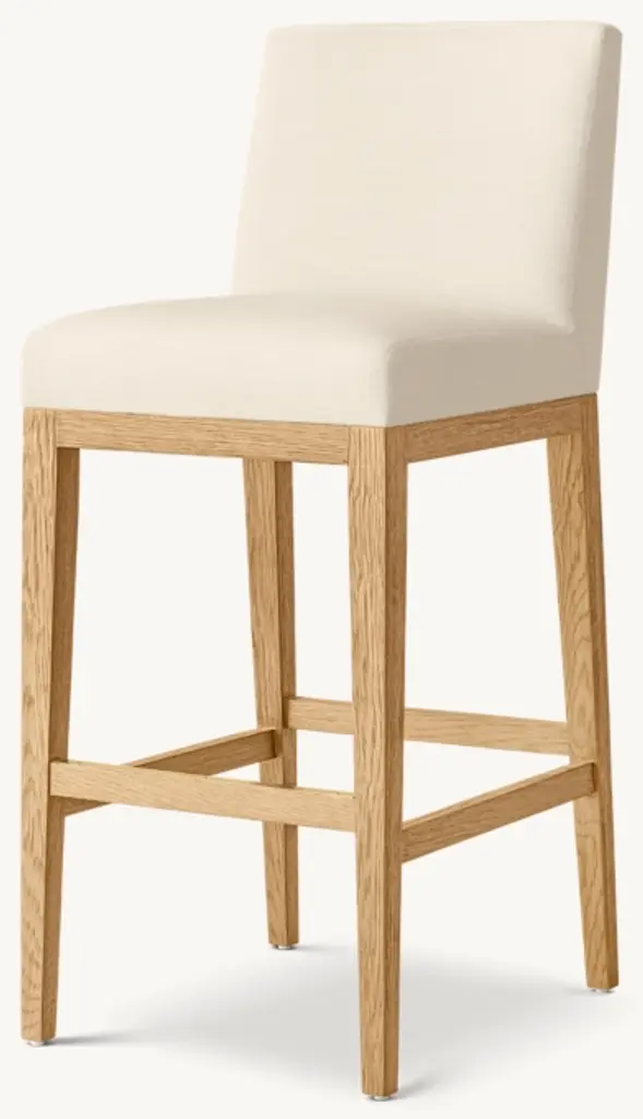 Morgan Armless Fabric Bar & Counter Stool