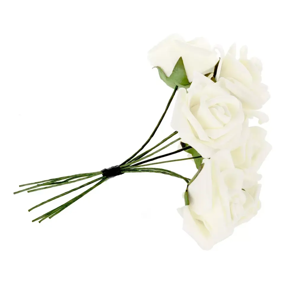 Mackenzie Childs Courtly Check Artificial Flowers NEW Blushing Bouquet - high quality Ivory