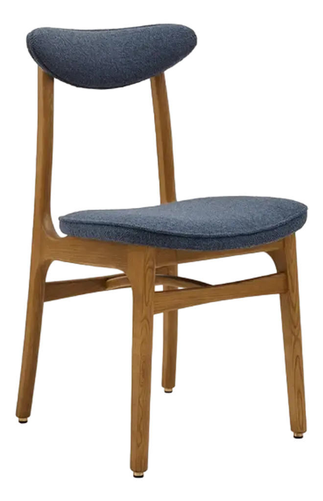 200-190 Chair Boucle Denim Dark Wood, 2023