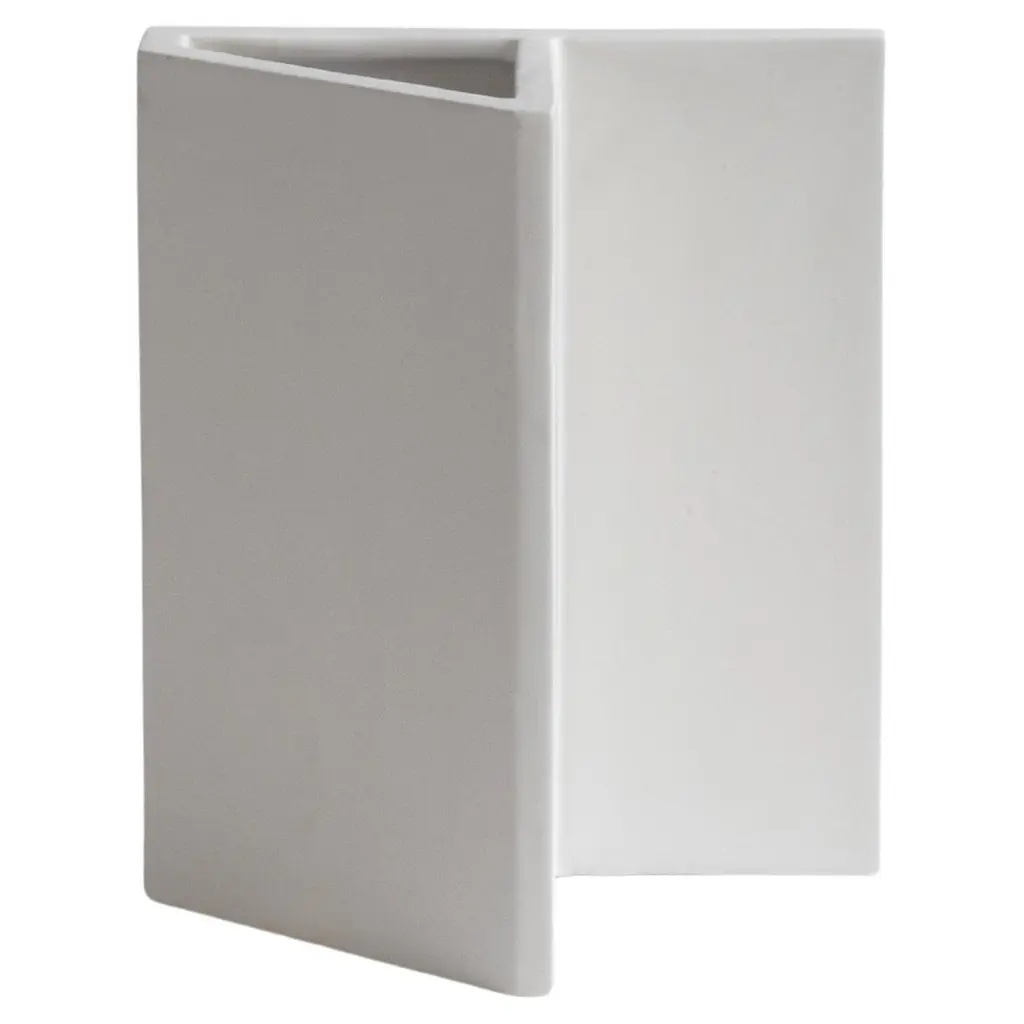 Handmade "Chess-Inspired" Ceramic Vase, Italy, "White Knight" By Sara Khamisi