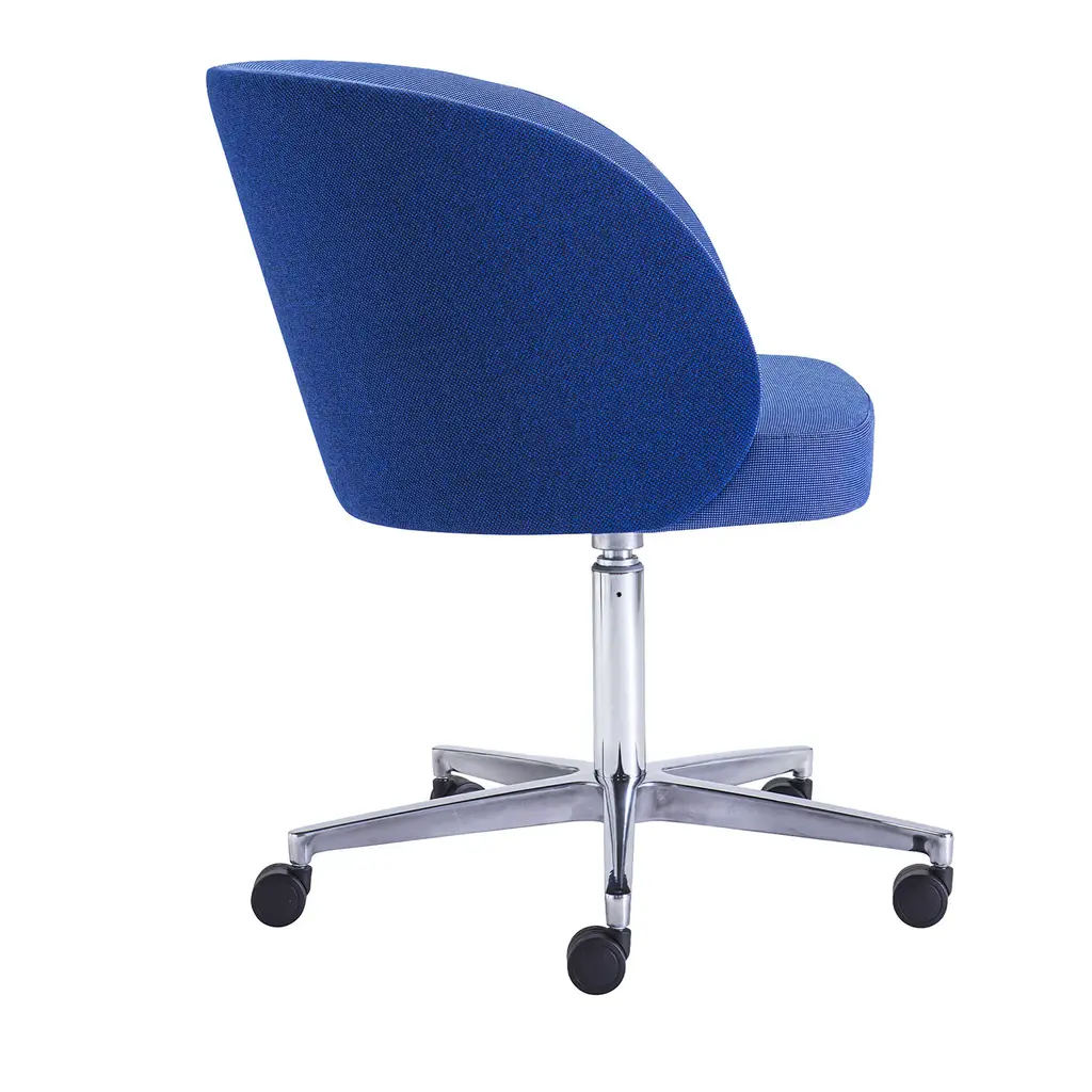 Kyoto Blue Swivel Armchair By Balutto Associati