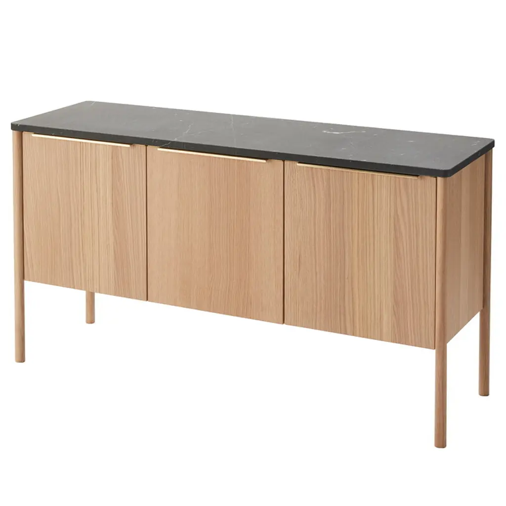 Jut Cabinet, Black Marble