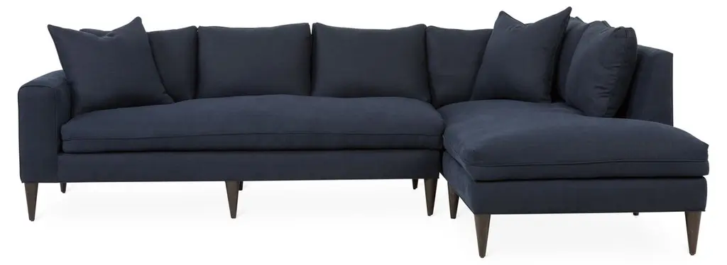 Upton Linen Right-facing Sectional