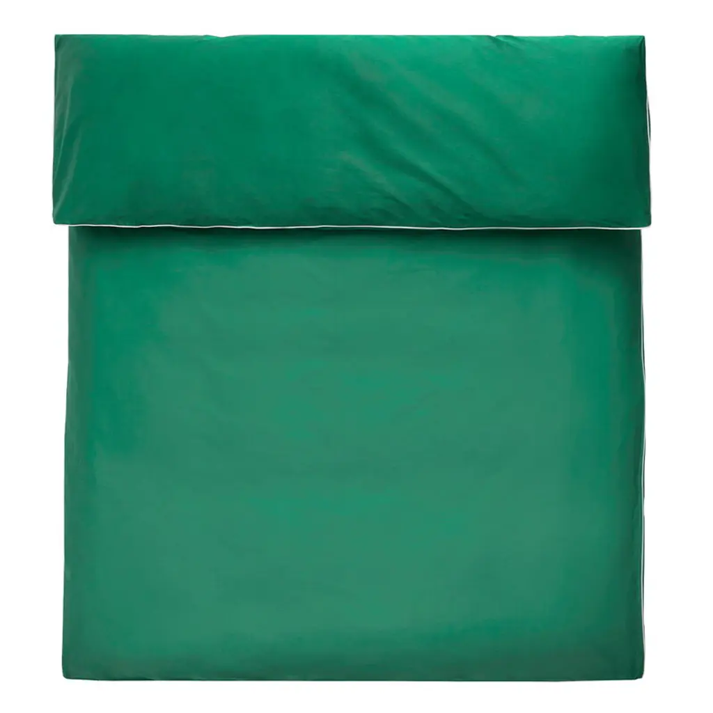 Outline Duvet Cover, Emerald Green