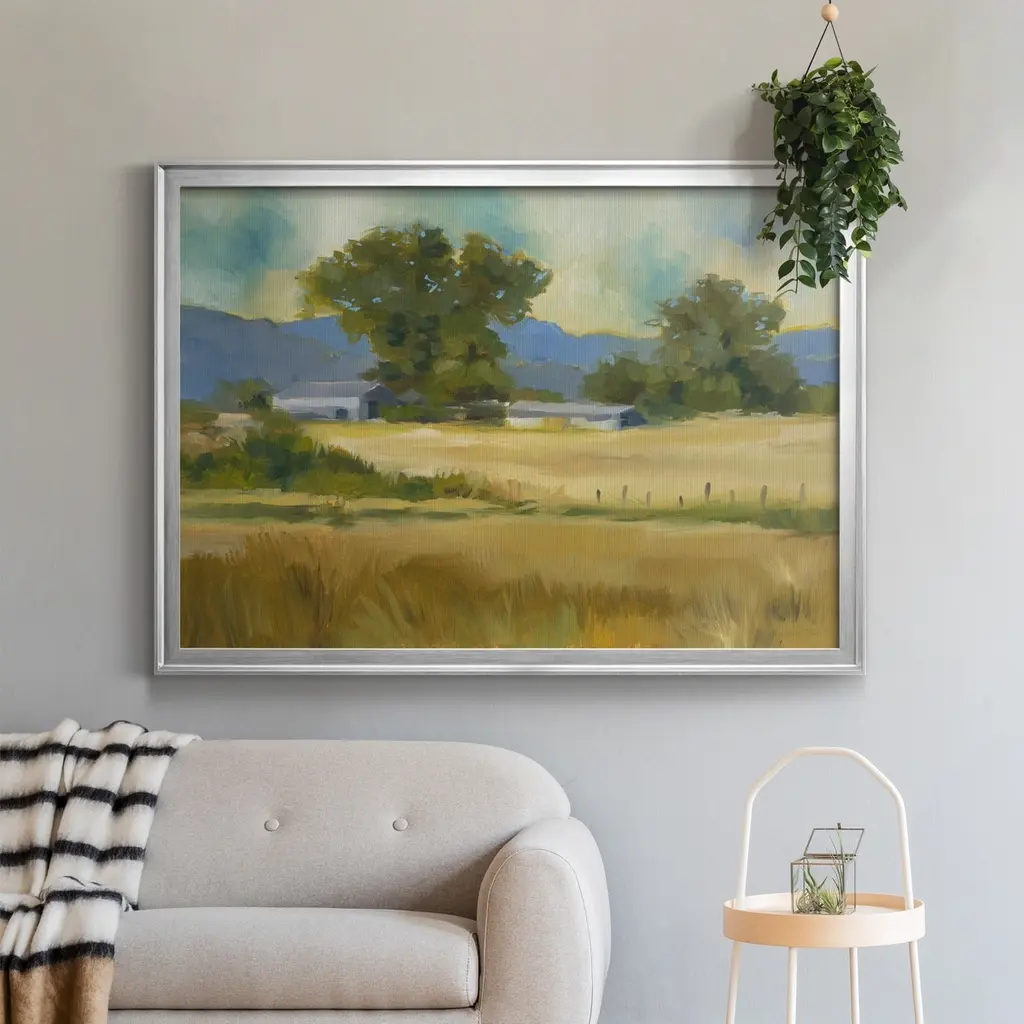 Down On The Farm- Premium Gallery Wrapped Canvas - Ready To Hang - Black - 26.5x36.5