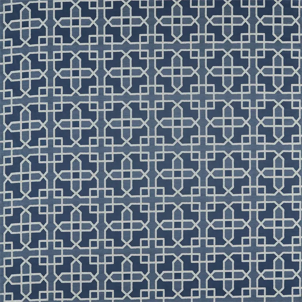 Sanderson Hampton Weave Fabric In Indigo
