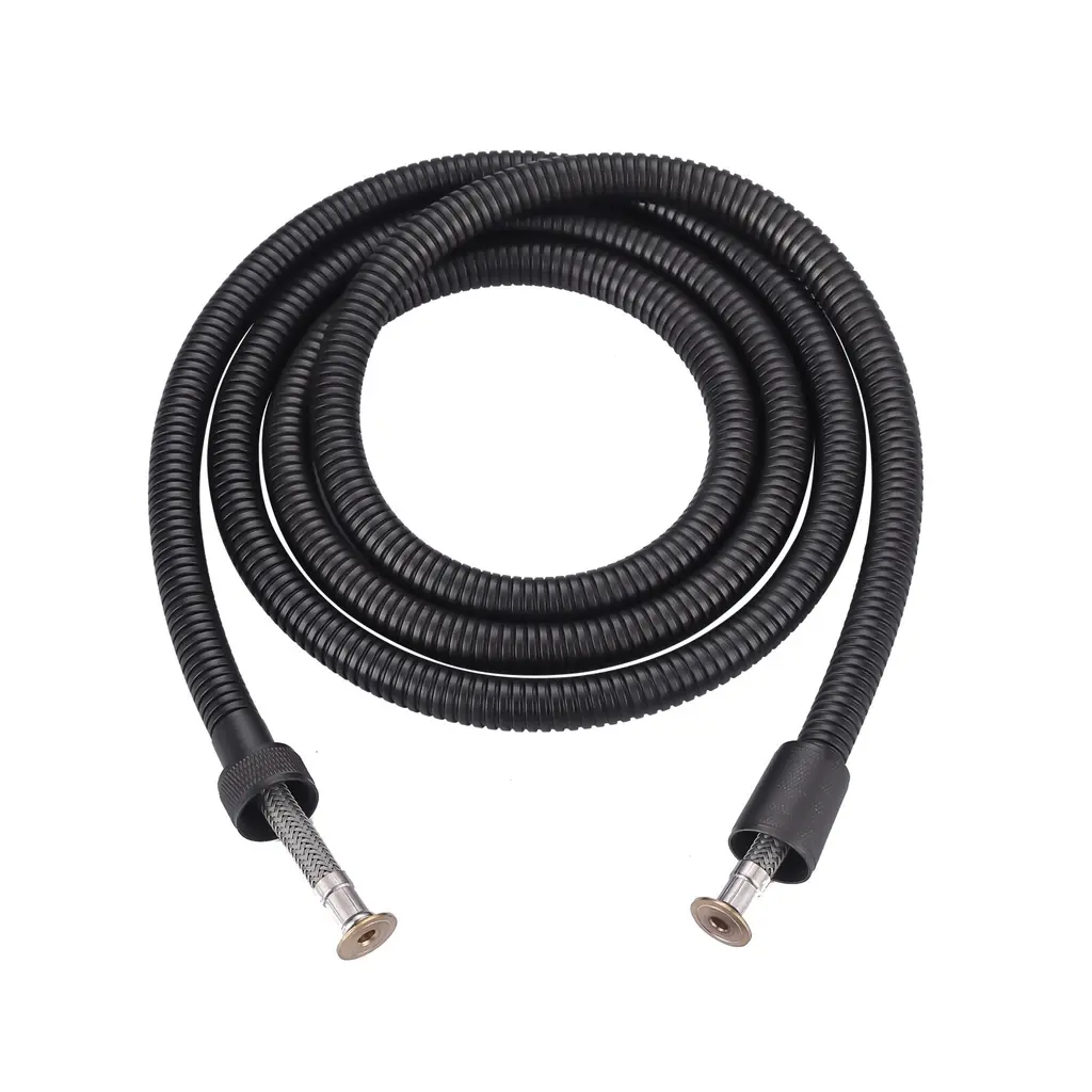 Wowow Stainless Steel Replacement Shower Hose - 79-Inch - Matte Black