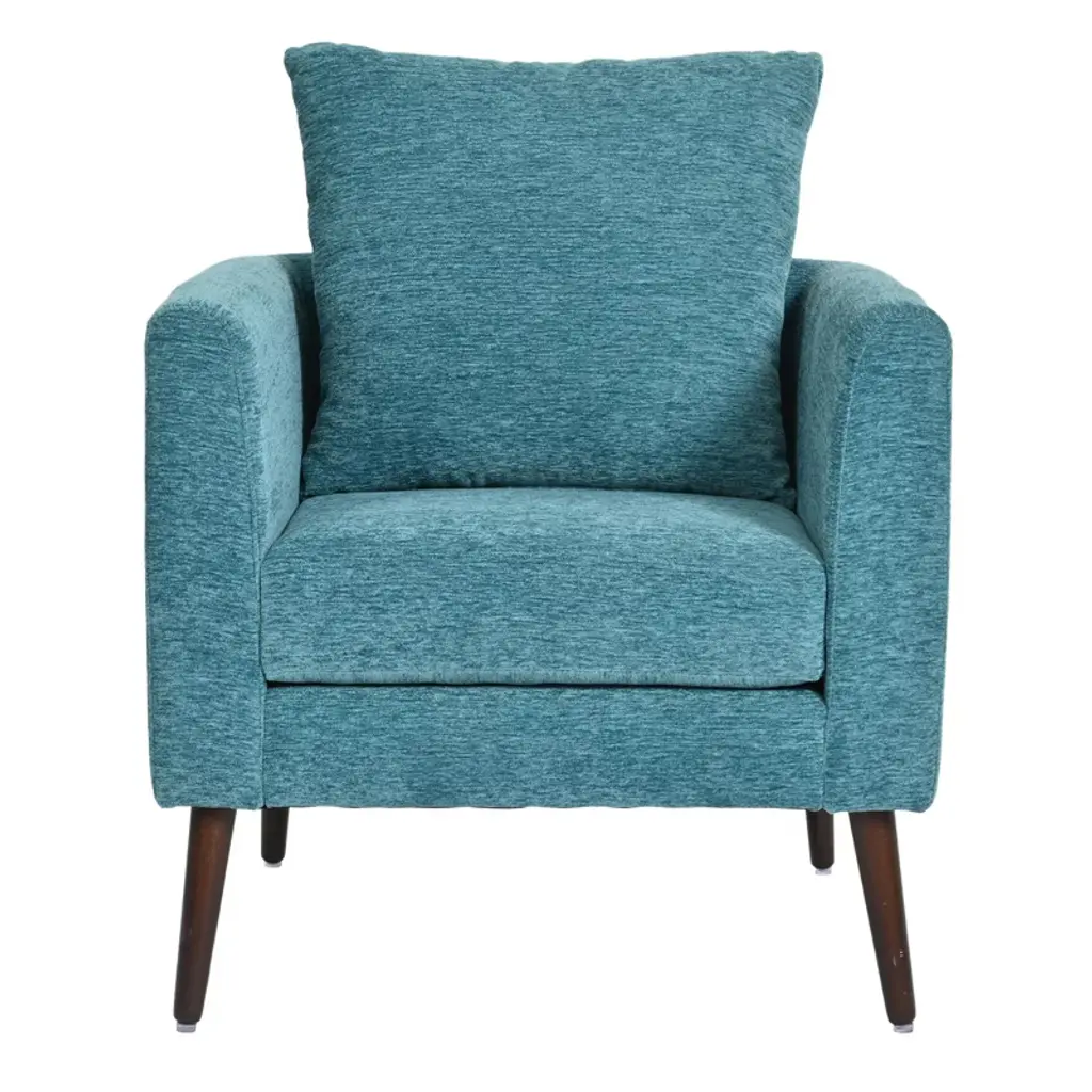 Maliang Modern Fabric Accent Chair, Upholstered Armchair For Living Room, Bedroom,reception Room (Teal)