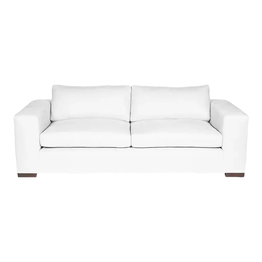 Moss Home Hov Loveseat 72"w, Bonanza Optic White