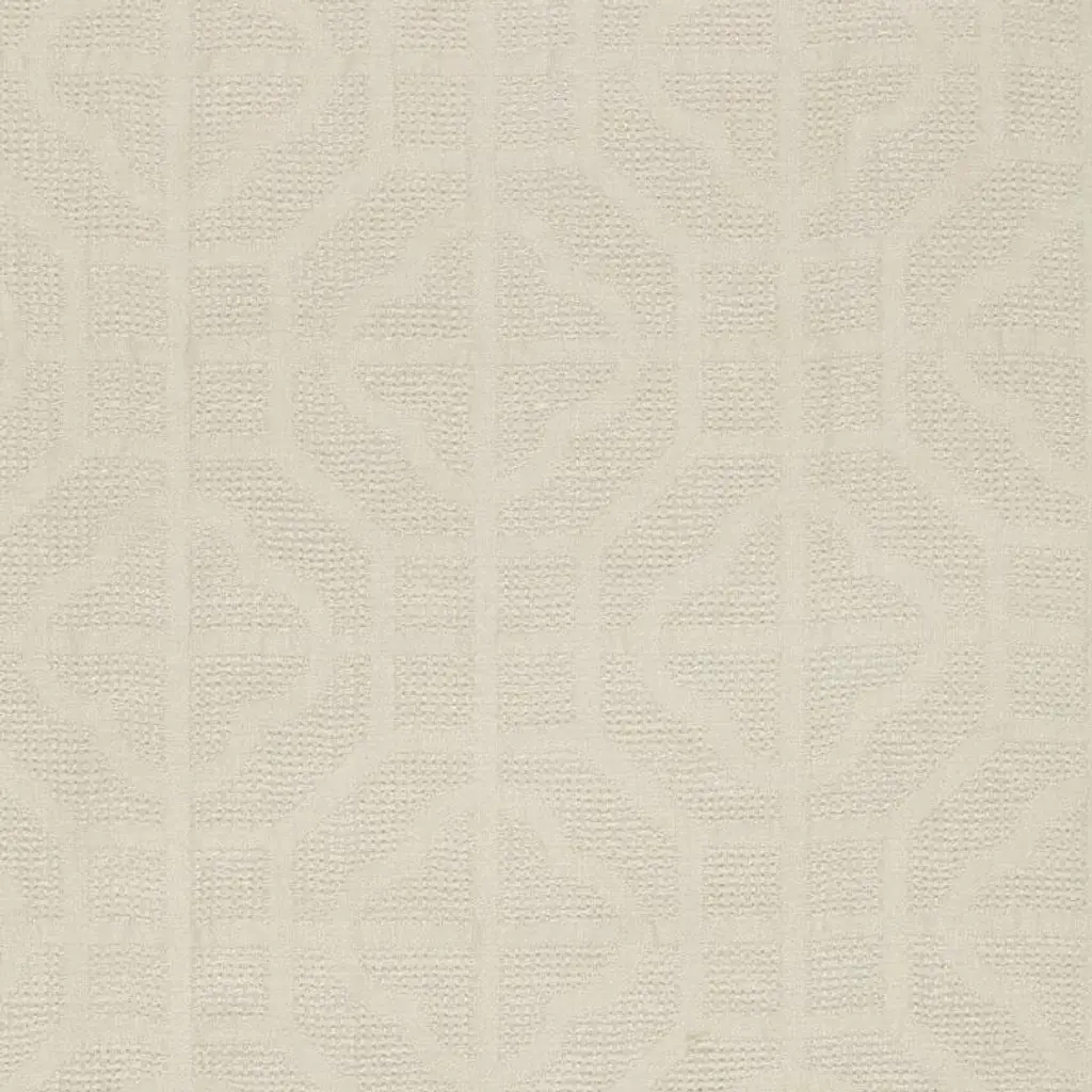 Schumacher Crossbridge Casement Fabric In Ivory