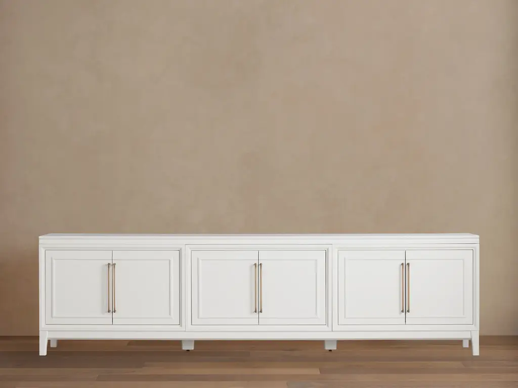 Rowan Media Console With Wood Doors