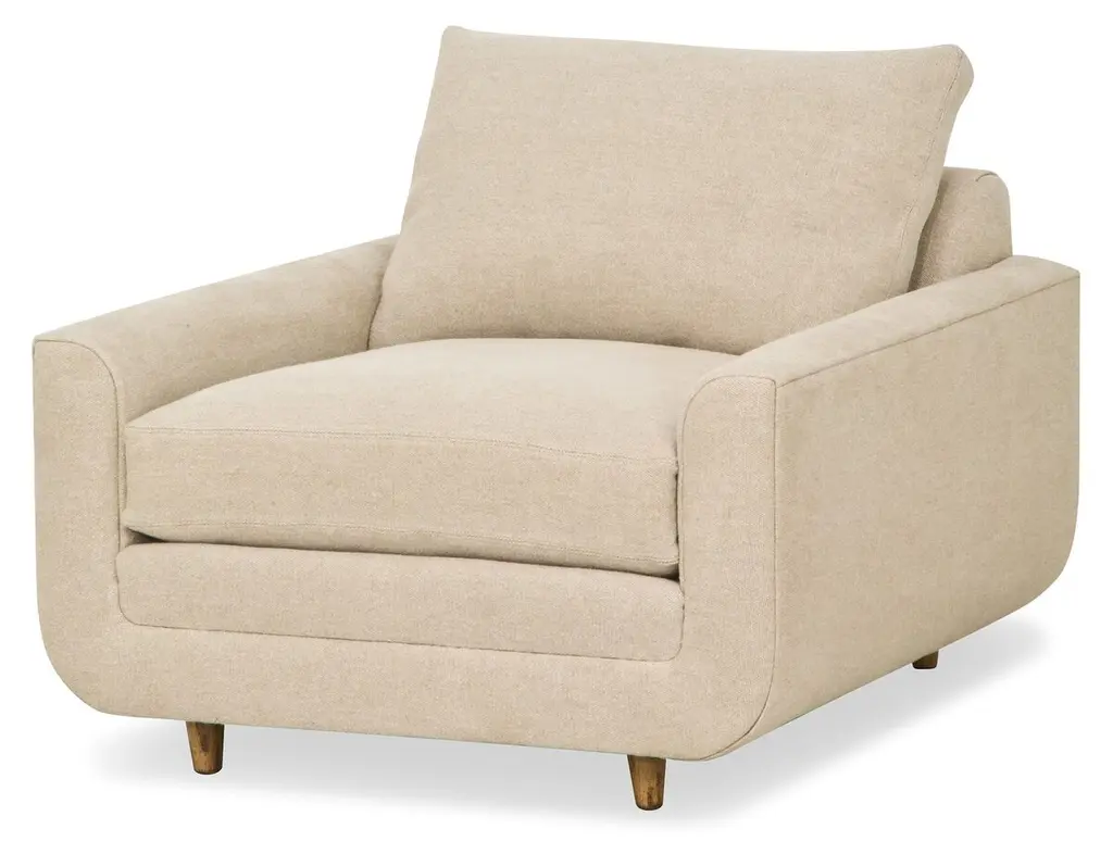 Architect Chair, Tan Performance Linen