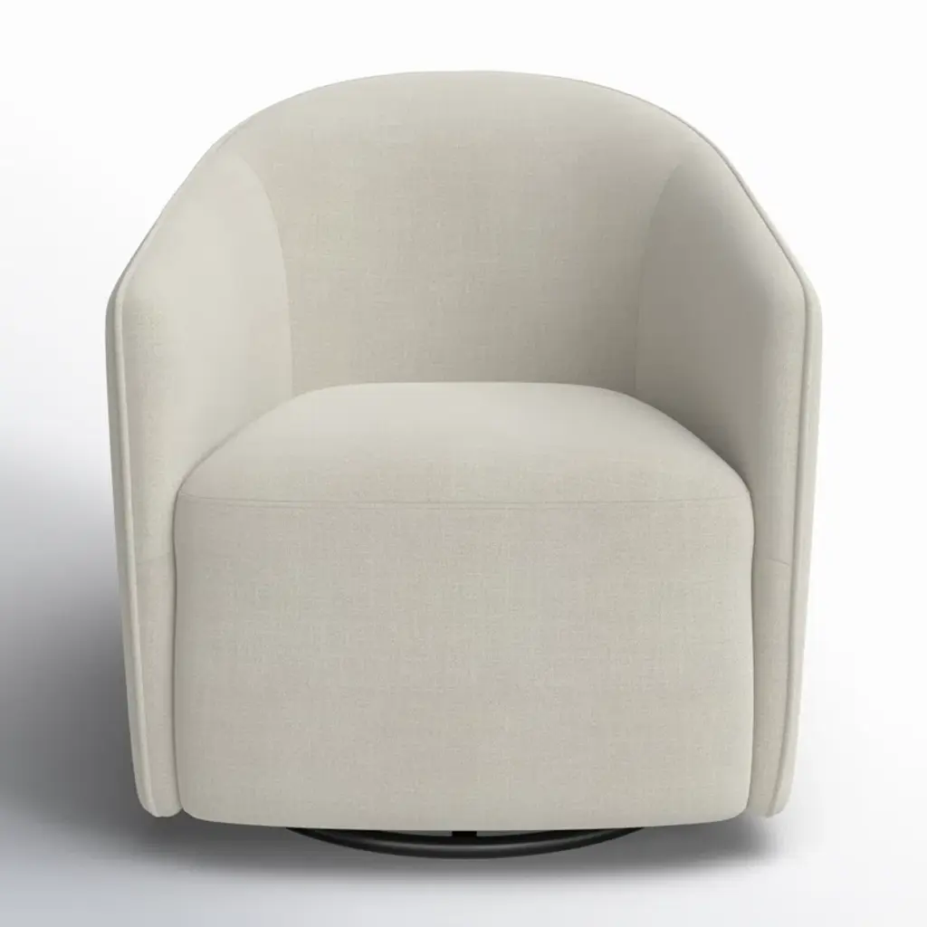 Caines Upholstered Swivel Barrel Chair