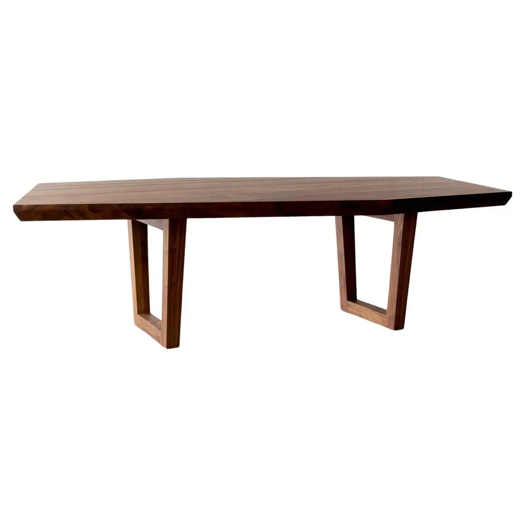 Kaiwa Angular Solid Walnut Dining Table By Autonomous Furniture