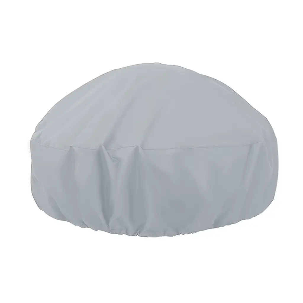Unique Bargains Dustproof Fire Pit Stove Dust Cover 48.03"x48.03"x18.11" Gray 1 Pc