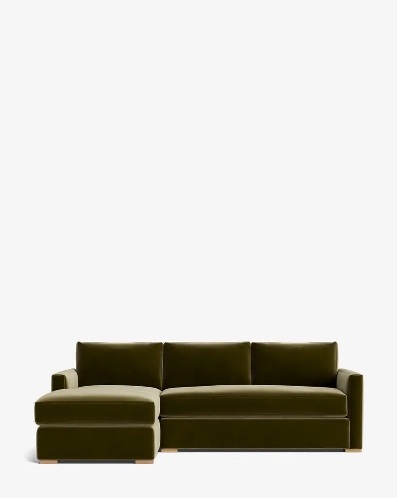 Macy Upholstered Chaise Sectional 101"