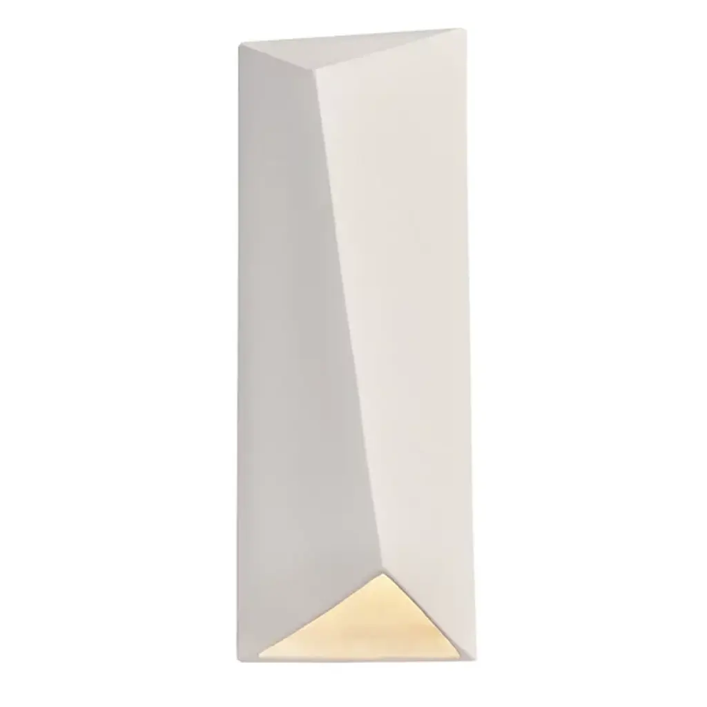 Ambiance Diagonal Rectangular Led Outdoor Wall Sconce - Closed Top