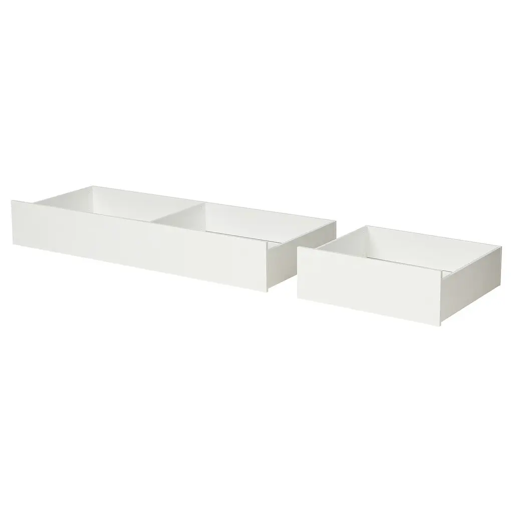Vihals Underbed Storage Box, Set Of 2 - White Queen