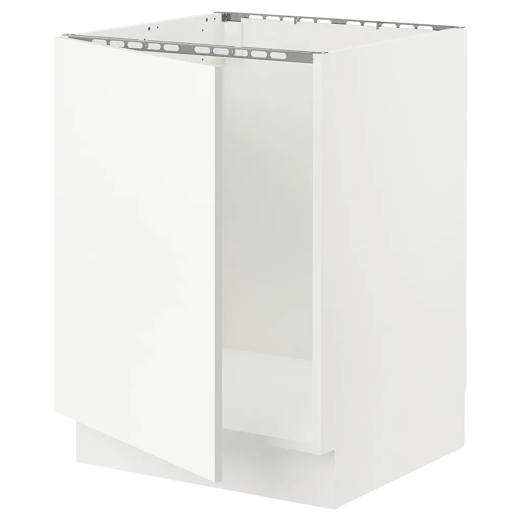 Sektion Base Cabinet For Sink - White/vallstena White 24x24x30 "