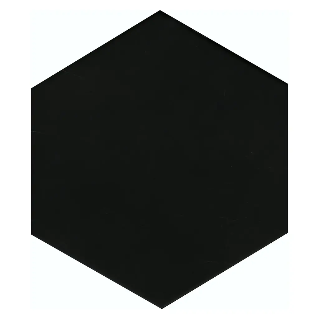 10 Inch Hexagon Porcelain Matt Tile - White - Sample