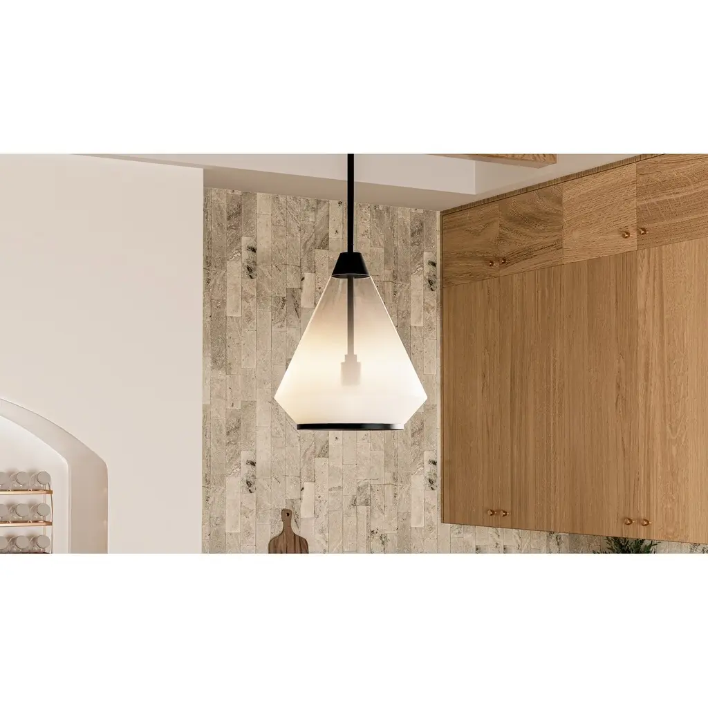 Haze 1-Light Matte Black Mini Pendant - Matte Black