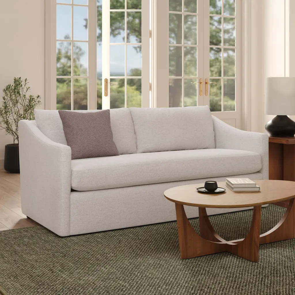 Landry 72" Loveseat - Napa White