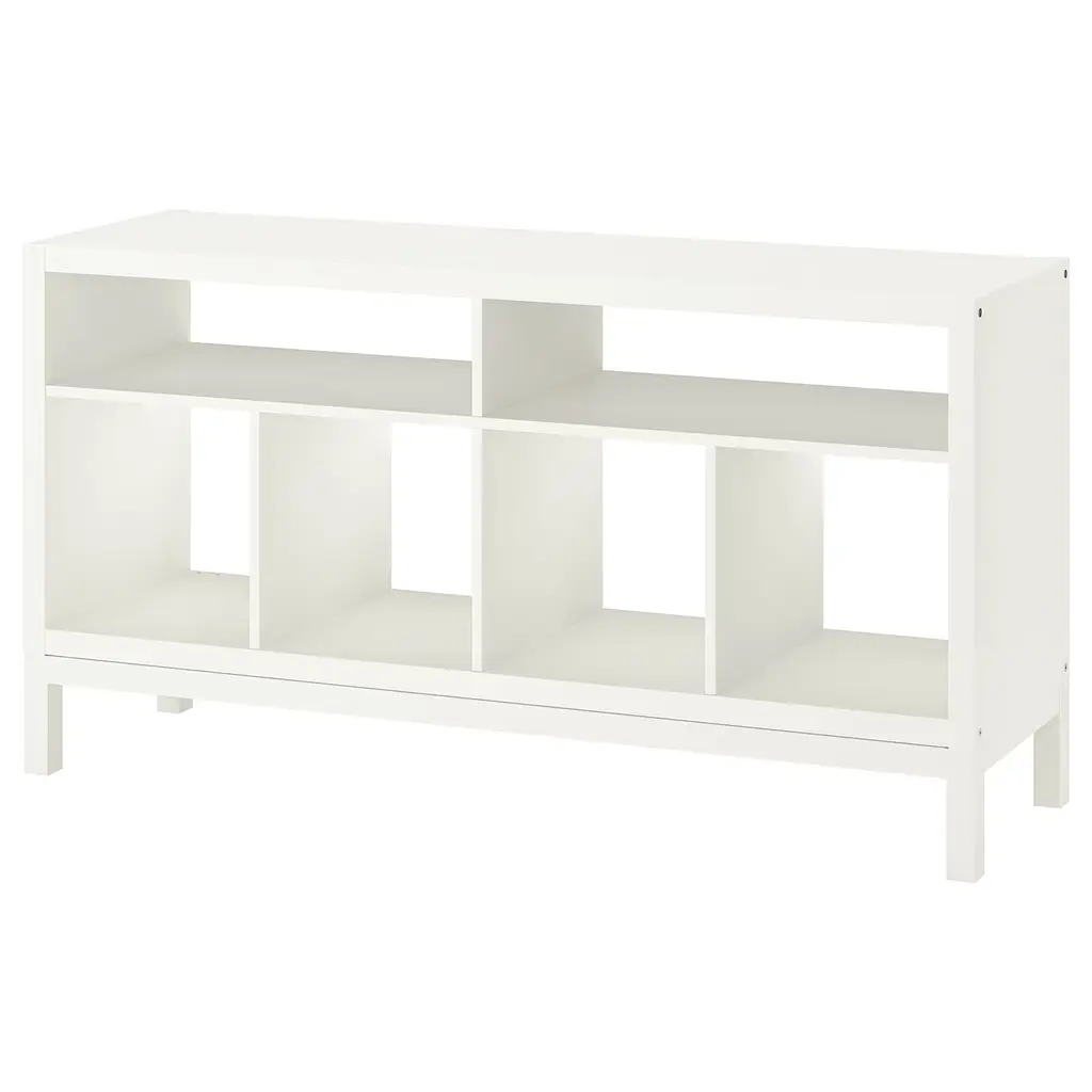 Kallax Tv Bench With Underframe - White 57 7/8x15 3/8x30 3/4 "