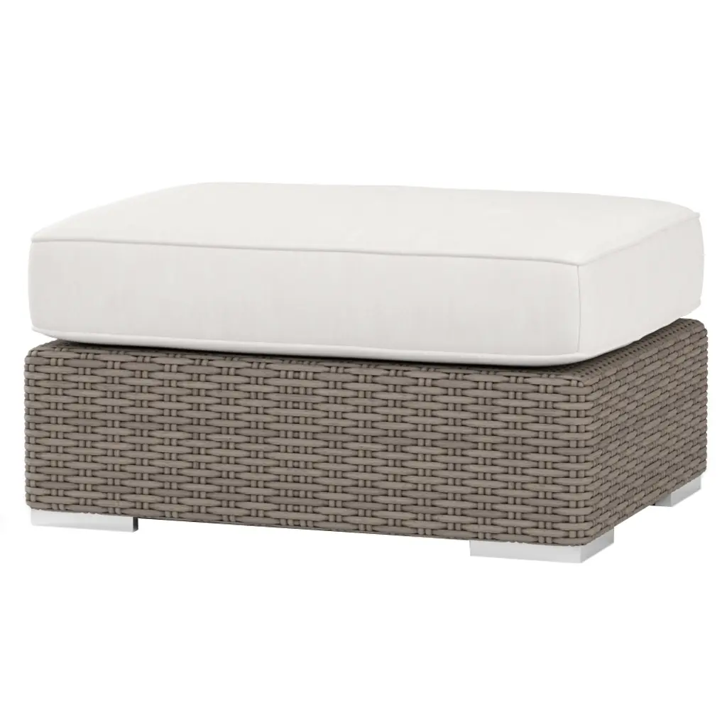 Neptune Outdoor Aluminum/resin Wicker Ottoman