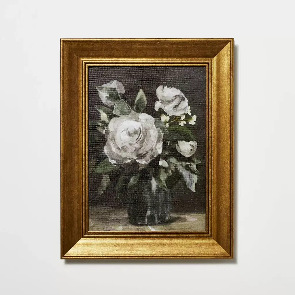 12x16 Antique Floral buy Framed Canvas Threshold