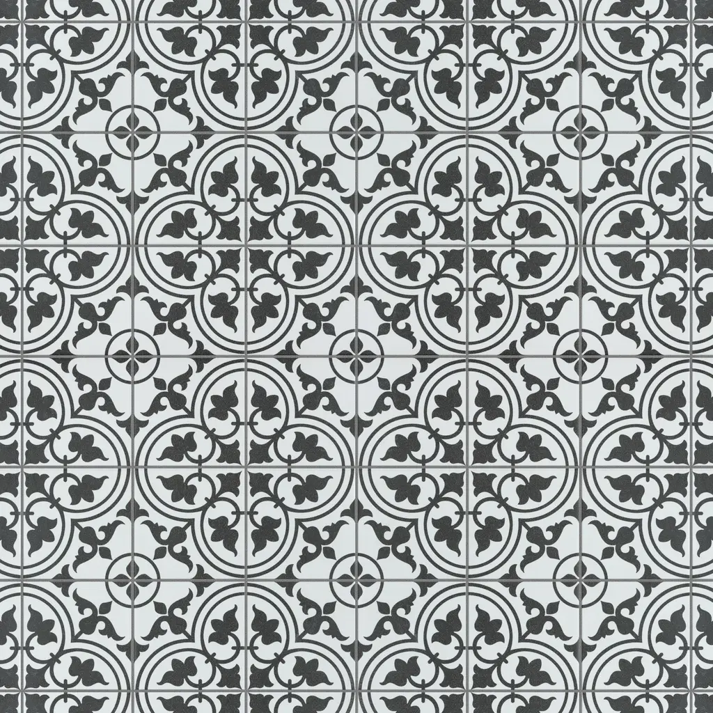 Merola Tile Harmonia Classic White 13" X 13" Ceramic Floor And Wall Tile - Sample Swatch