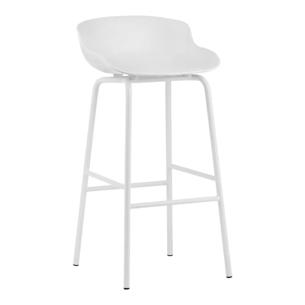 Hyg Bar Stool, 75 Cm, White