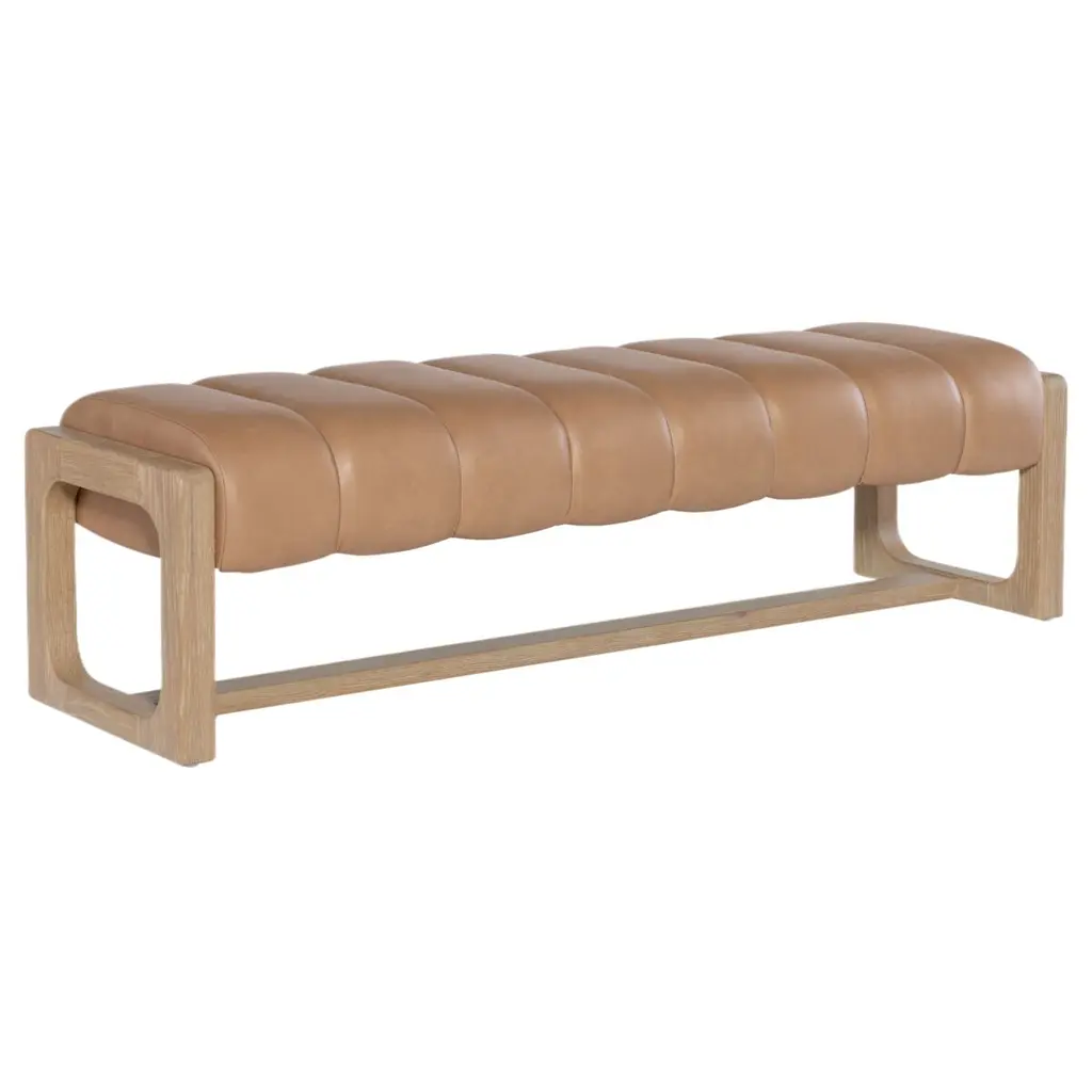 Banyon Bay Leather Bench