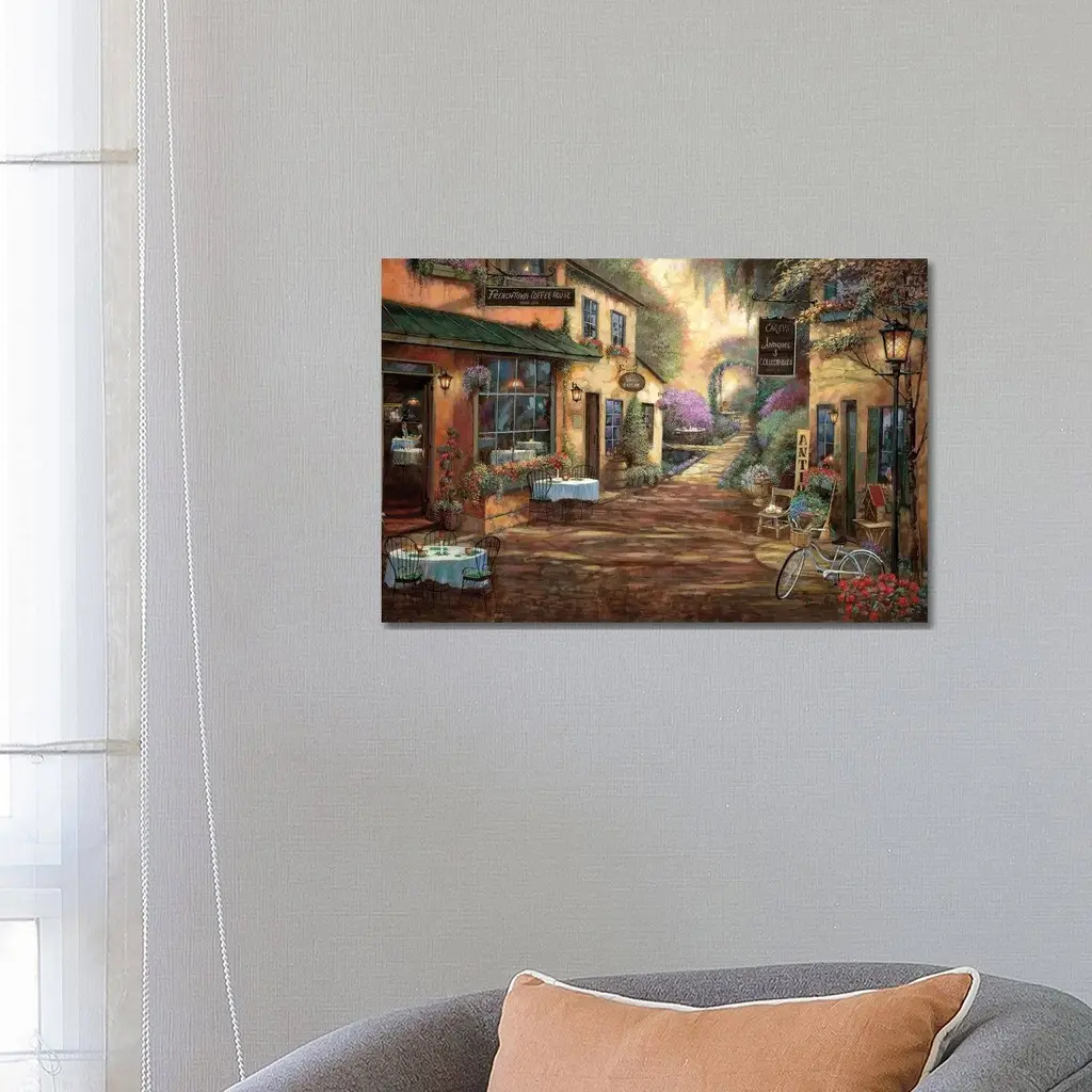 Icanvas "French Town" By Ruane Manning Canvas Print - 8X12x0.75