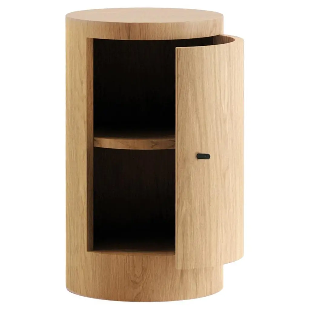 Constant Night Stand Single Right Unit In Oak Wood By  Lemon