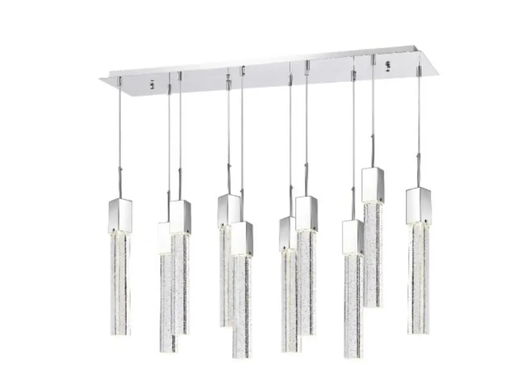 Kay Rectangle Crystal Chandelier -Xl 15 Pendant Light