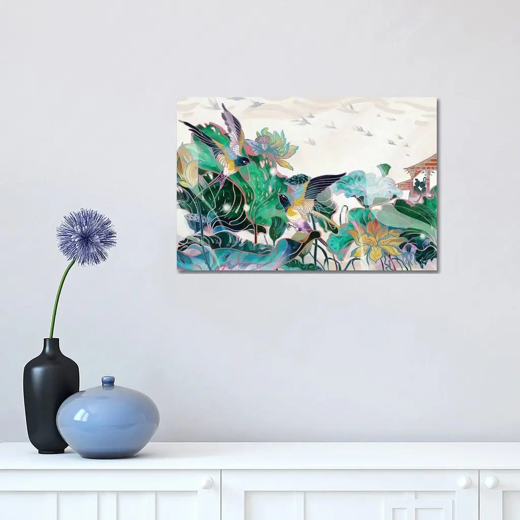 Icanvas "Cowherd And Weaver" By Sija Hong Canvas Print - 26x40x1.5