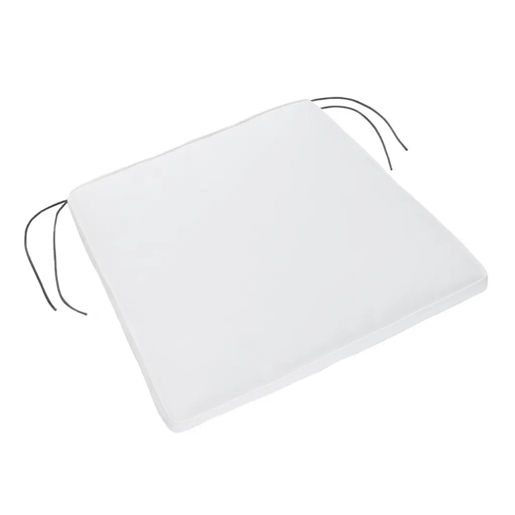 August Chair Cushion, Wide, White