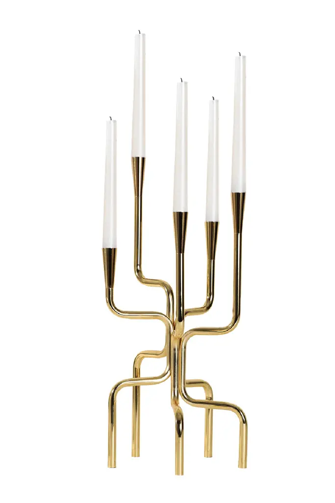 Gold Sculptural Candle Holder | Liang & Eimil Maman