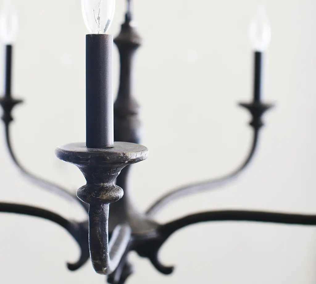 Pottery Barn deals vtg wrought Iron Candlelabra