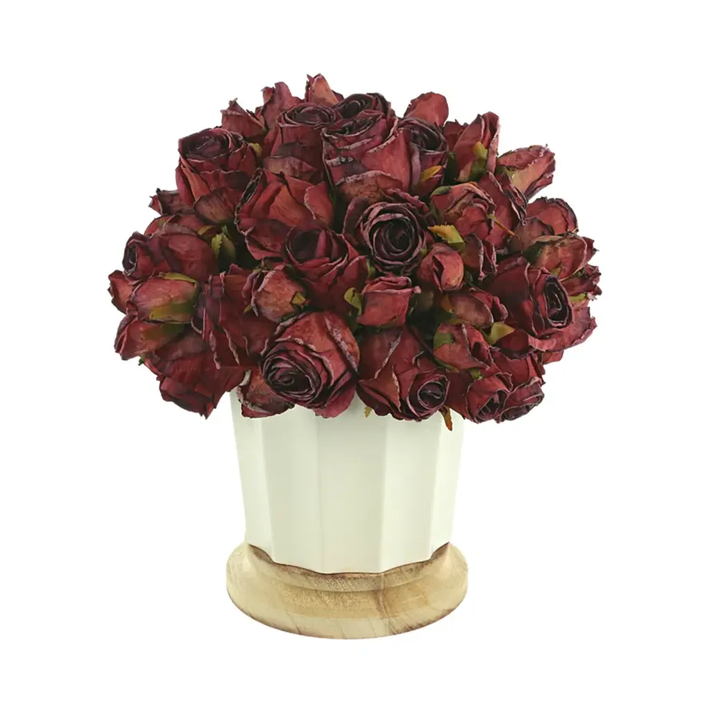 Roses Centerpiece In Pot