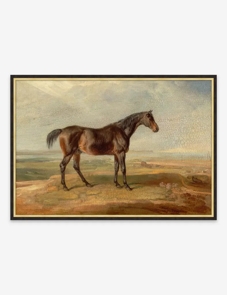 Antiqued Horse I Wall Art