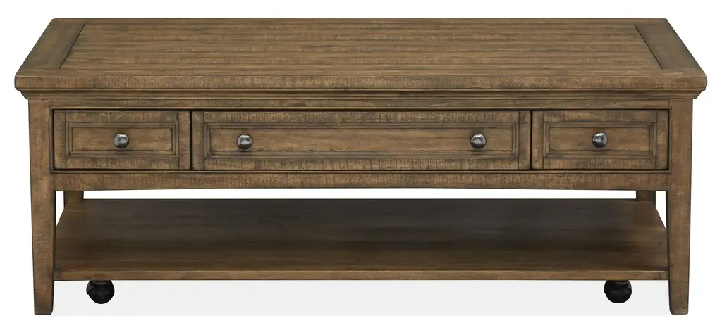 Ivy Ridge Rectangular Coffee Table W/ Casters