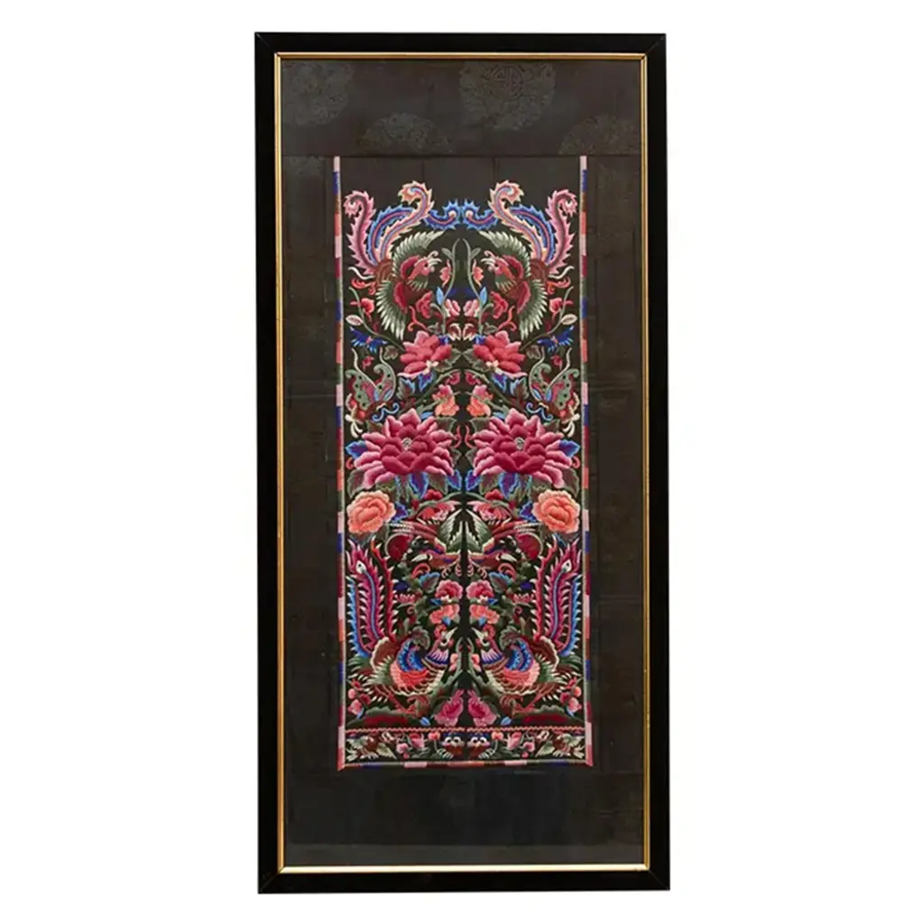 Birds Of Paradise Antique Embroidery