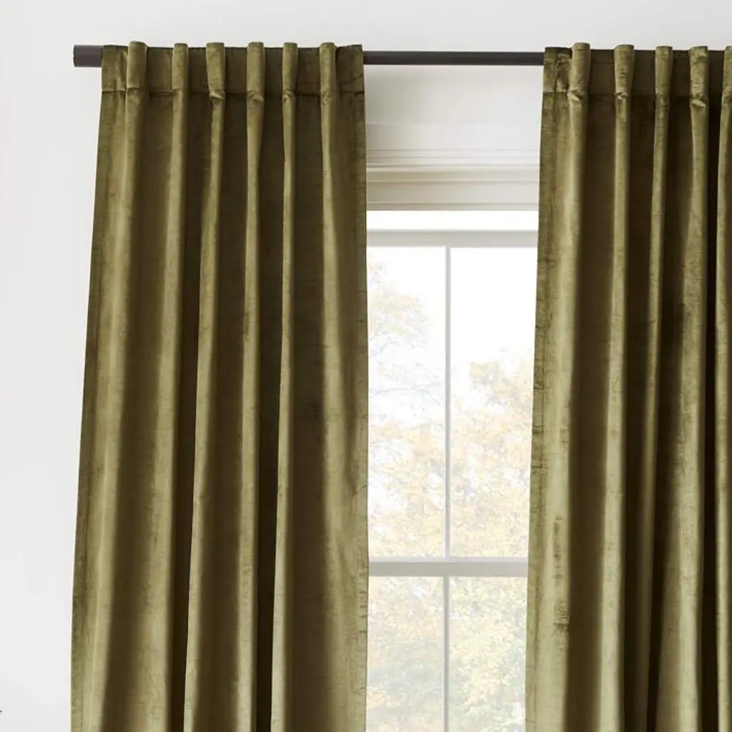 Restoration Hardware Thai Silk drapes curtains set 2 NEW gold authentic chocolate 50x104