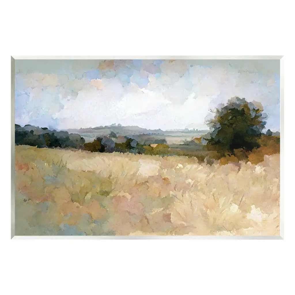 Stupell Beige Rural Field Wall Plaque Art Design By Gina Kelly - 15 X 10