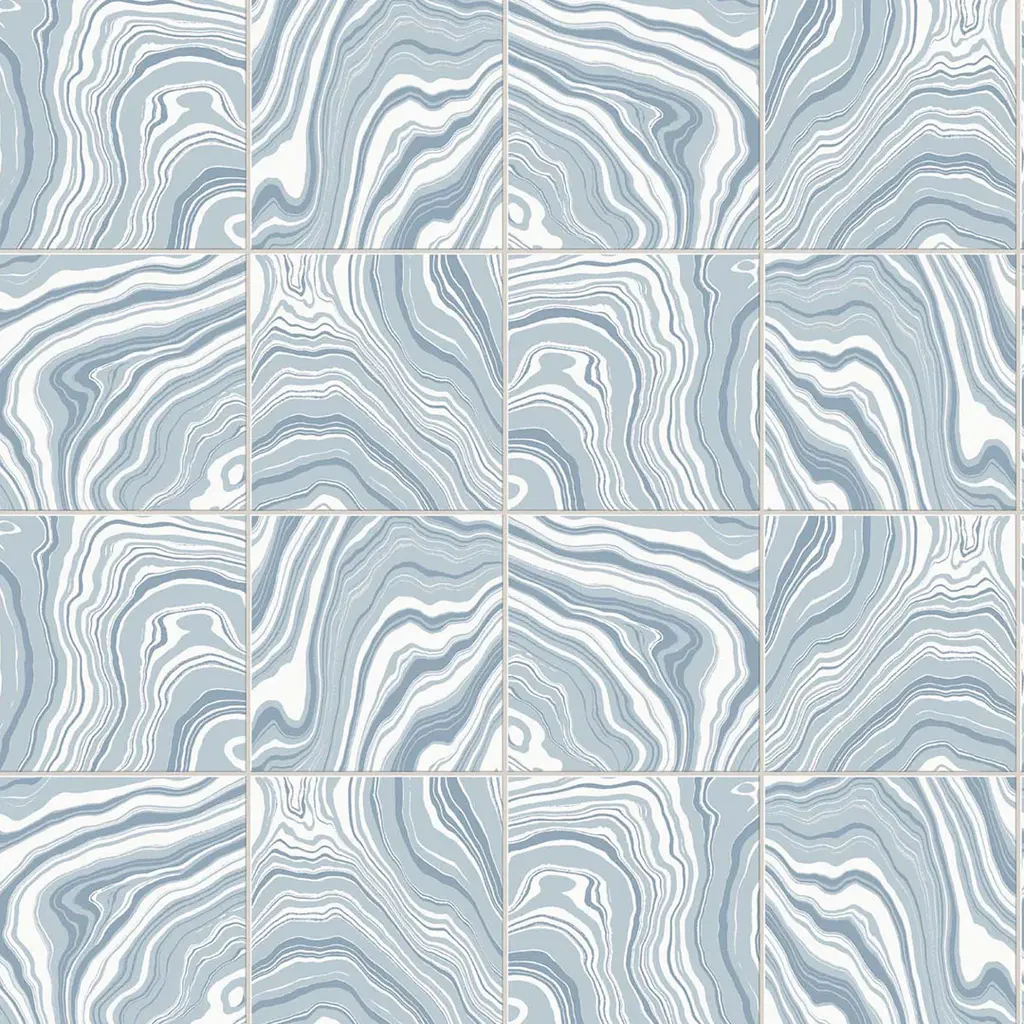 Marbled Tile Peel-And-Stick Luxe Haven Wallpaper